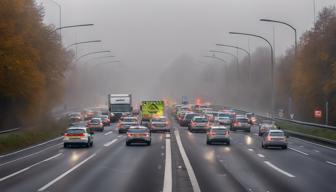 A66 bei Wiesbaden heute am Morgen gesperrt