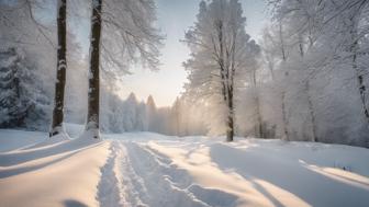 Weidm frisch gefallener Schnee: Ein Winterparadies für Naturliebhaber